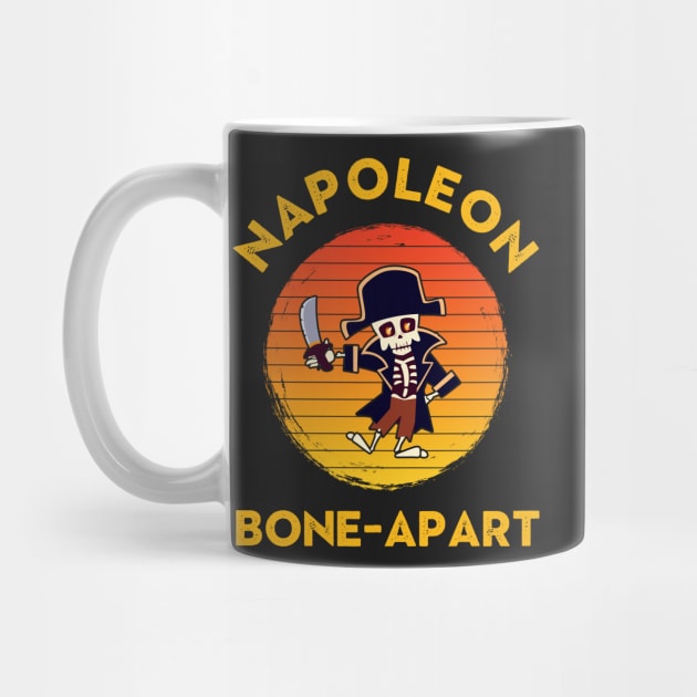 Funny Halloween Pun Napoleon Bone Apart by rawresh6